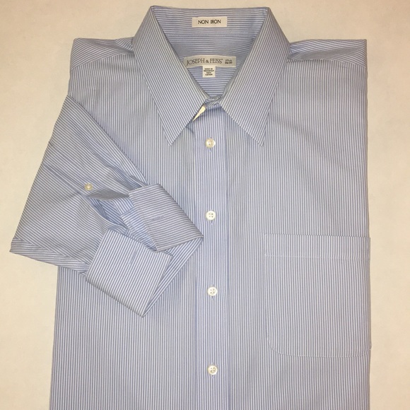 JOSEPH & FEISS Pointed Collar Dress Shirt Cuff 🏆 - Picture 8 of 8